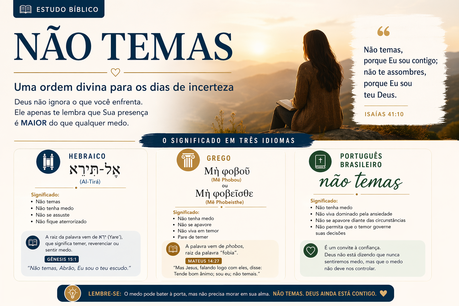 Não Temas: Uma Ordem Divina Para os Dias de Incerteza